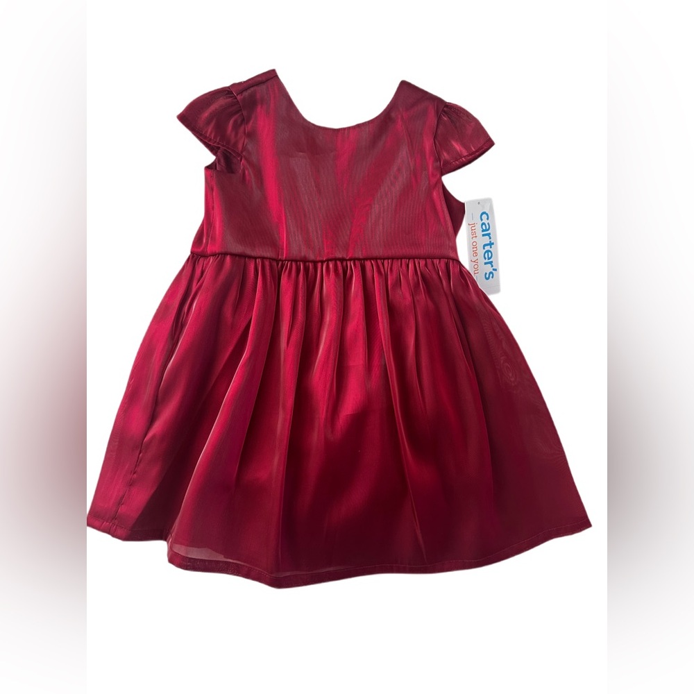 NWT Carter's Vibrant Red Baby Dress